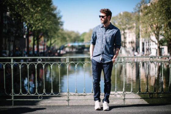 Kevin Ragonneau wearing Dockers clothes