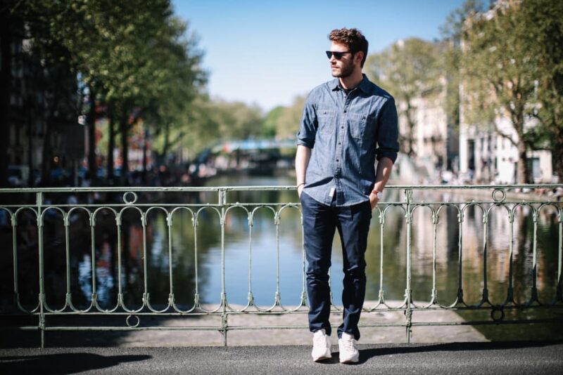 Kevin Ragonneau wearing Dockers clothes