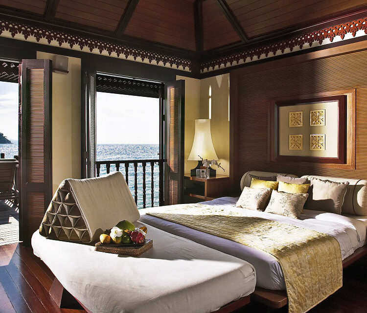 L’hôtel bungalow Pangkor Laut Resort en malaisie