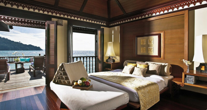 L’hôtel bungalow Pangkor Laut Resort en malaisie