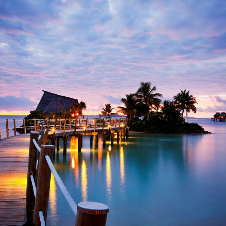 L’hôtel bungalow Likuliku Lagoon Resort Aux Îles Fidji