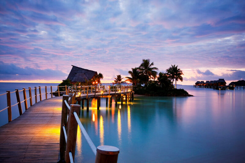 L’hôtel bungalow Likuliku Lagoon Resort Aux Îles Fidji