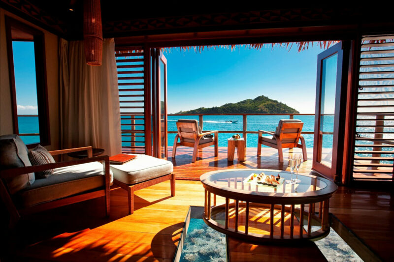L’hôtel bungalow Likuliku Lagoon Resort Aux Îles Fidji