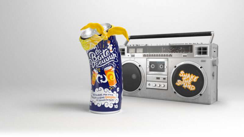 Orangina boite à voeux
