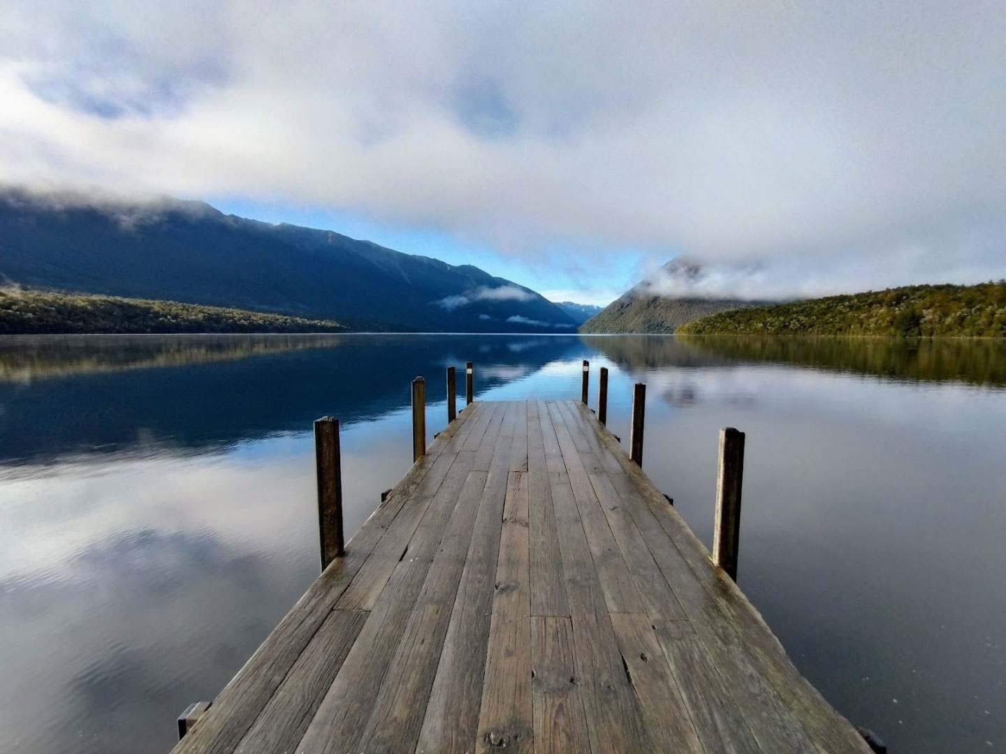 Paysage en Nouvelle Zélande - Saint Arnaud et le lac Rotoiti