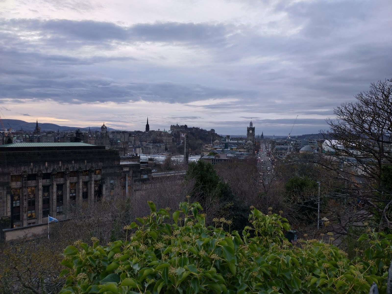 Vue Calton Hill Edimbourg